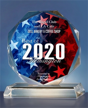 The Bagel Club and LA Cafe Receives 2020 Best of Flemington Award