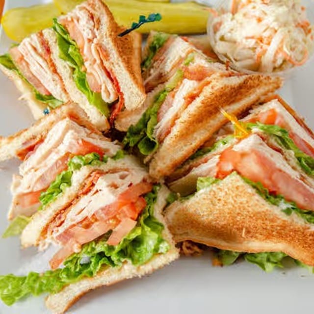 Turkey Club sandwich.