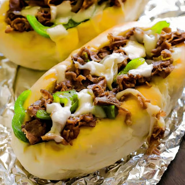Cheesesteak sandwich.